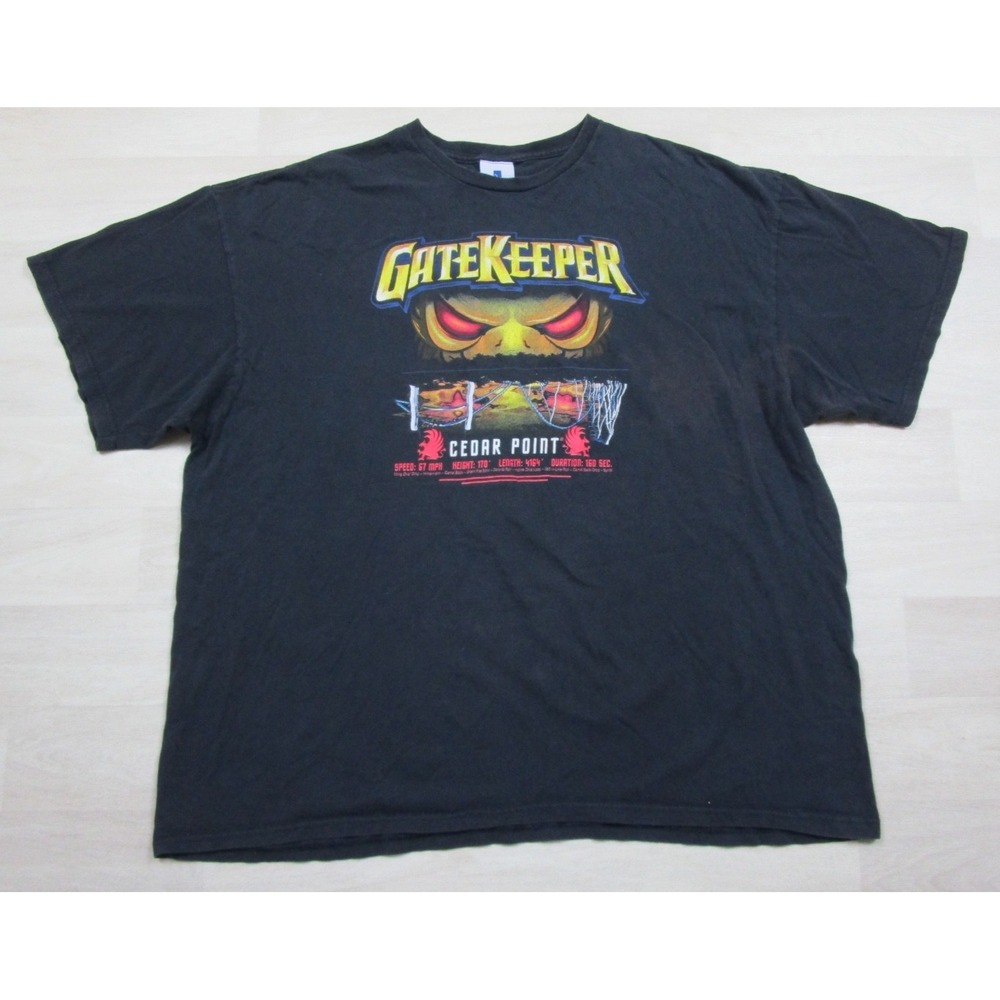 Cedar Point Gatekeeper T Shirt Men's (3XL) Roller Coaster Amusement Park Ohio